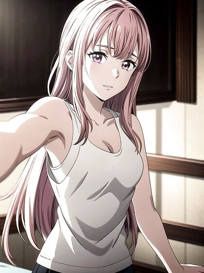 Taking Selfies in Pink - A Seductive Hentai Adventure