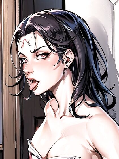 Ahegao Bliss with Small Breasts and Seductive Blouse in hentai