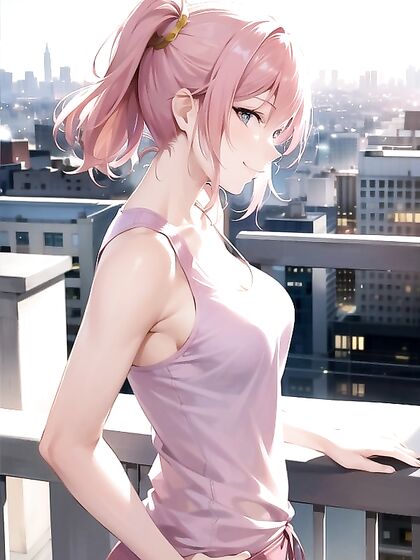 Happy Hentai Adventure with Tight Tops and Stunning Cityscape Views