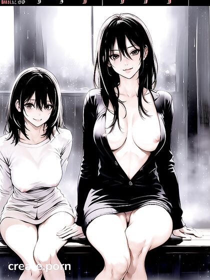 Sweatered Beauty with Perfect Medium Breasts Seduces in Study Room Hentai