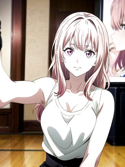 Pink hentai selfie angle captures mind-blowing screencaps