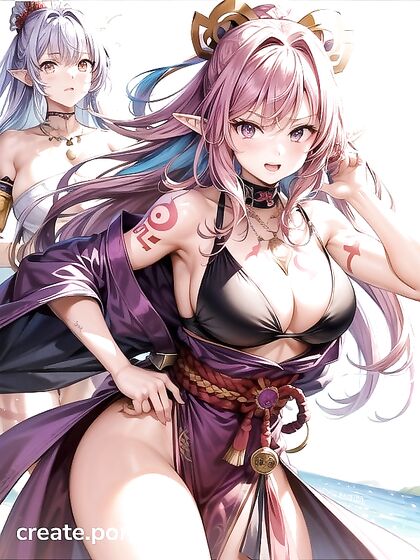 Two People Explore Erotic Pleasures by the Lake with Pointy Elf Ears