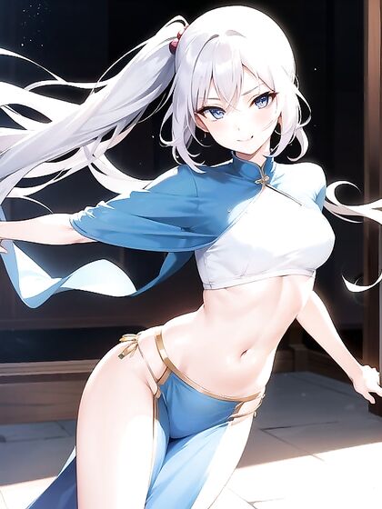 Playful Pigtails and Seductive Winks in a Mesmerizing Hentai Dance