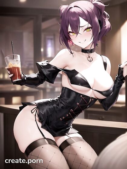 Off-Shoulder Corseted Beauty in a Wild Gang Bang Hentai Adventure