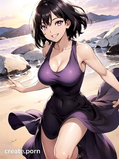 Happy Bobcut Girl 18+ with Medium Breasts Enjoying Ecstatic Hentai Pleasure