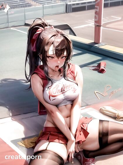 AHeGao Bliss - Seductive Girl 18+ in Red Skirt and Sporty Panties