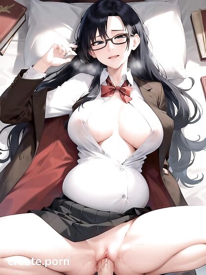 Person with Black-Framed Glasses Enjoying Intimate Moments in the Library Hentai