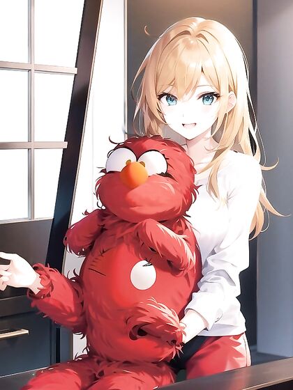 Elmo and His Muppet Friend Enjoy Intimate Moments Together in Hentai Bliss