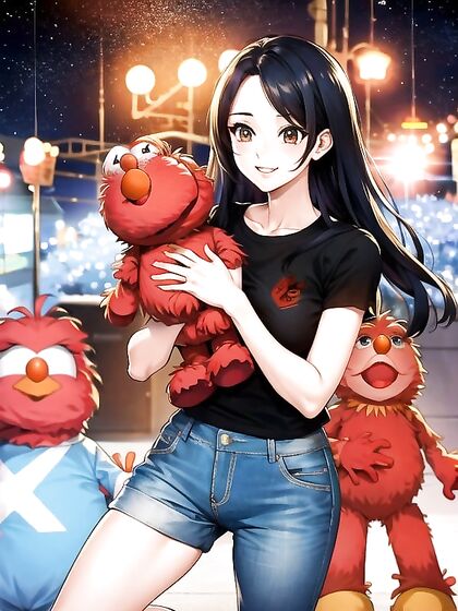 Elmo from Muppets Gets naughty in Vibrant Manga Style Hentai Adventures