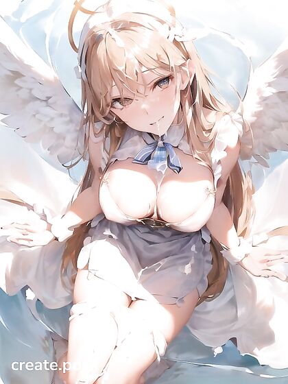 Lactating Milf in Apron Cums Intensely in Seductive Hentai AI Image