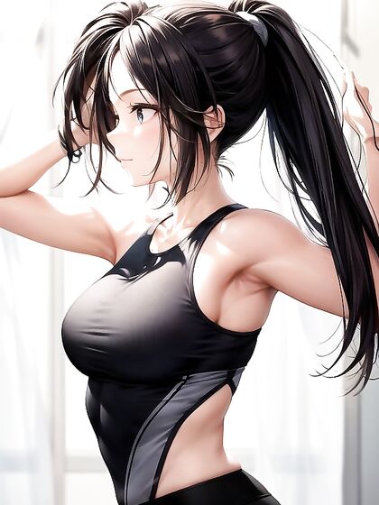 Yoga Poses in Leggings Captured in Professional Hentai Photography