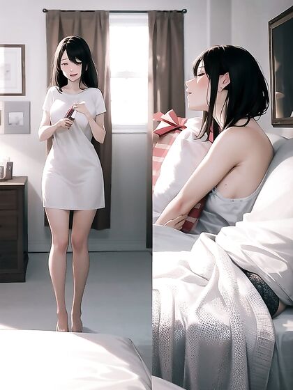 Warm Bedroom Twinkles with Fairy Lights for Intimate Hentai Pleasure