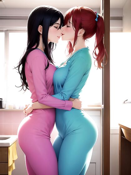 Bright Morningensex in a Sunlit Kitchen - Hyper-Realistic Hentai AI Image