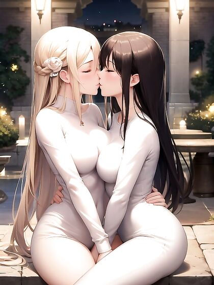 Two Girl 18+s in Tight-Fitting Clothes Share Intimate Moments of Love and Passion