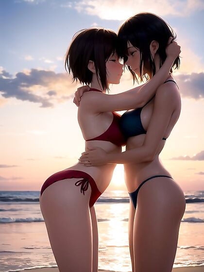 Tender Embrace in a Hyper-Realistic Romantic Atmosphere Hentai Hentai AI Image