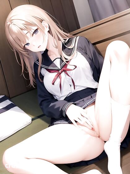 18-Year-Old Spreads Her Pussy in Naughty Hentai AI Image