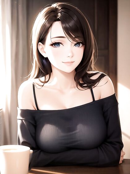 Beautiful Woman in Off-Shoulder Top Enjoying Intimate Moments at Home