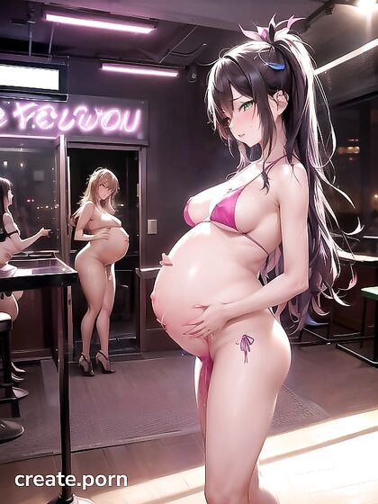 Horny Small-Breasted Babe Dances Seductively in Steaming Hentai AI Image