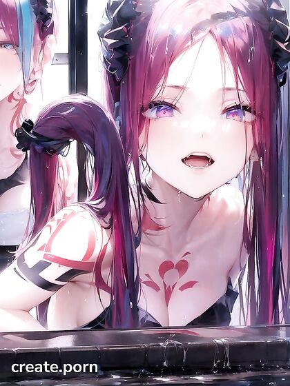 Red-Haired Tattooed Beauty Shows Off Her Tattoos in steamy Hentai AI Image
