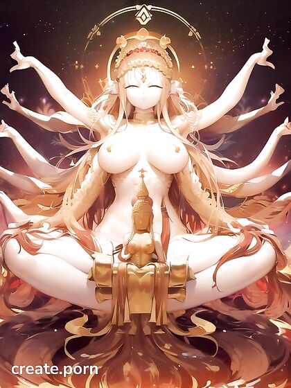 Surrounded by Light - Multi-Armed Fantasies with a voluptuous Anime Goddess