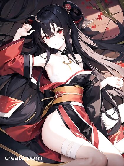 Bandaged Beauty in Kimono Gets Covered in Cum During Steamy Hentai Session