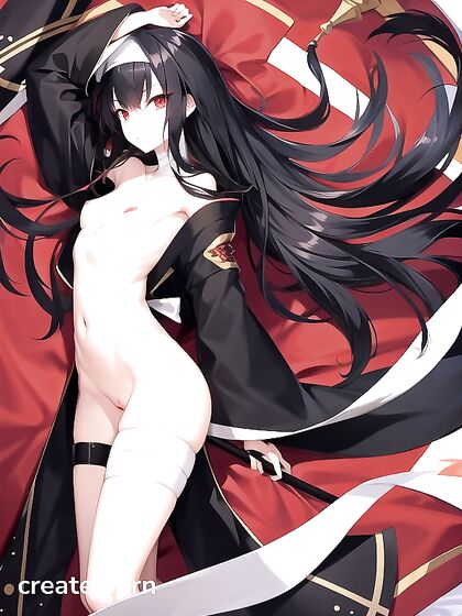 Skinny Black-Haired Beauty in Traditional Kimono for Sensual Hentai Pleasure