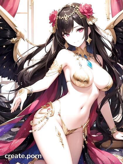Crystal-Skinned Beauty with Shiny Hair Seduces in Transparent Body Hentai Fantasies