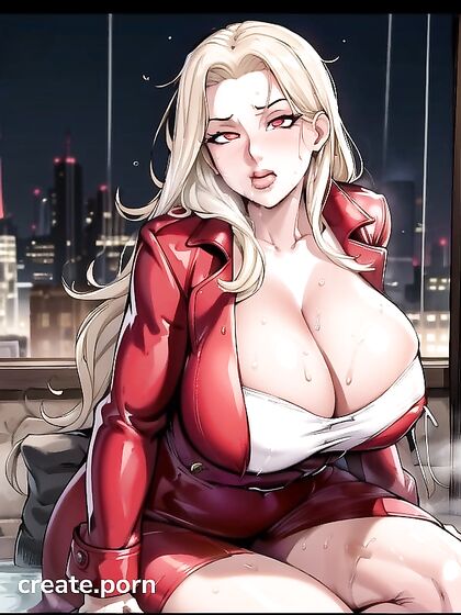 Golden-Skinned Beauty with Round Breasts Shines in Nighttime Hentai Fantasy