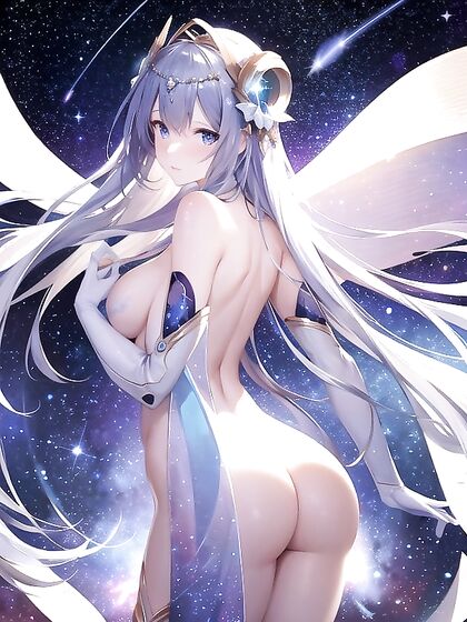 Nude Starry Sky Goddess Shines Bright in High-Res Hentai Glory