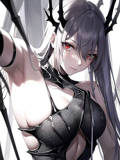 Spider Warrior's Armor-Segmented Skin in High-Res Hentai AI Image