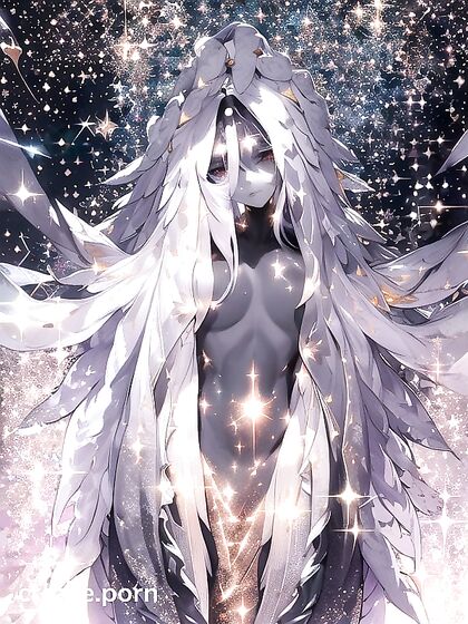 Naked Being with Multiple Glowing Arms in Erotic Hentai AI Image