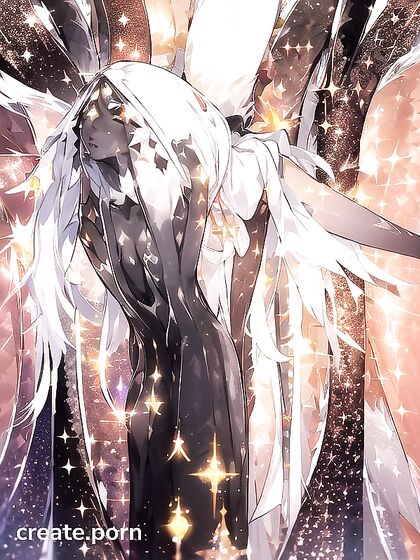 Glitter-Covered Skin Shimmering Brightly in Erotic Hentai AI Image