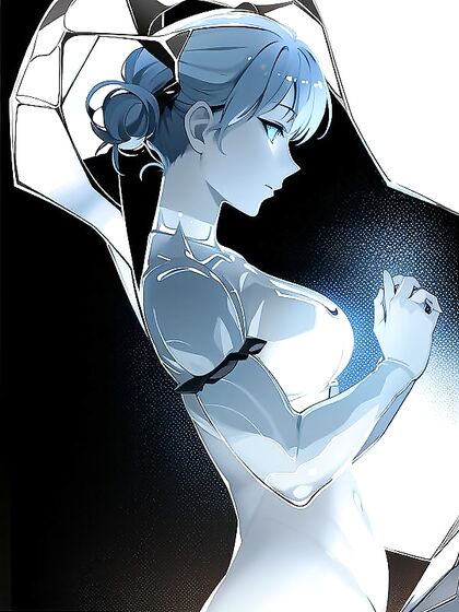 Glass-Skinned Beauty in Church Turns Fantasy into Surreal hentai Art