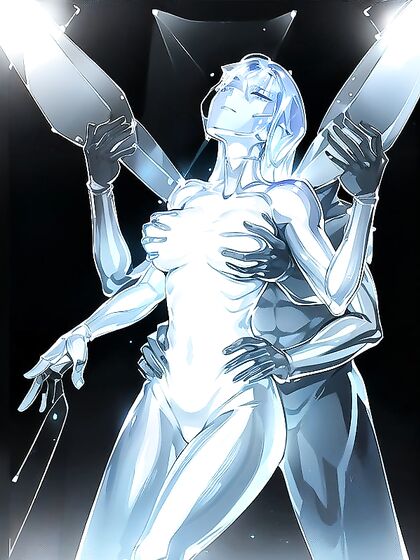 Transparent Body with Extra Limbs Reveals All in Steamy Hentai AI Image