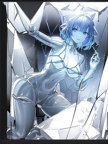 Crystal-Skinned Beauty Enjoys Extra Limbs and Candlelit Pleasure in Hentai Fantasy