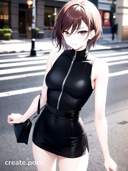 Mistress with Small Breasts Dominates in steamy Hentai AI Image