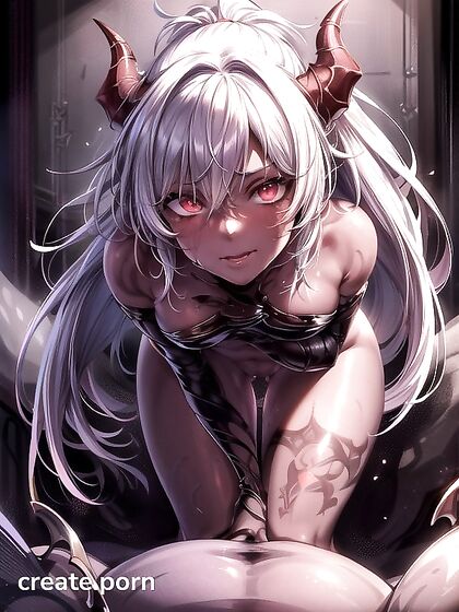 Glowing Eyes and Seductive Winks in Intimate Face-Touching Hentai AI Image