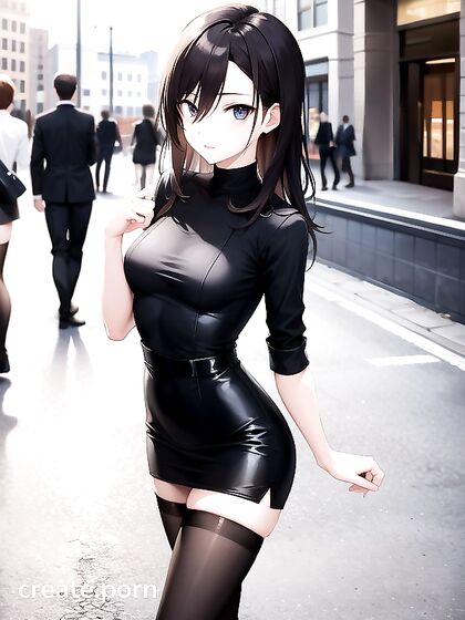 Small-Ass Cutie Shows Off Her Waist in Seductive Hentai AI Image