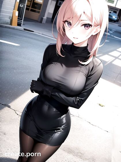 Small Breasts and Nylon Stockings Heat up the Action in Seductive Hentai AI Image