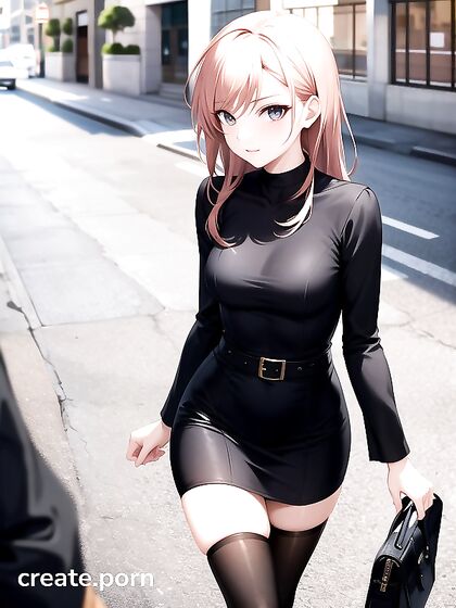 Skinny Girl 18+ in Nylon Stockings Enjoys Intense Hentai Pleasure