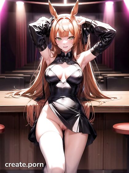 Green-Eyed Beauty with Long Locks Lets Loose at a Wild Hentai Party