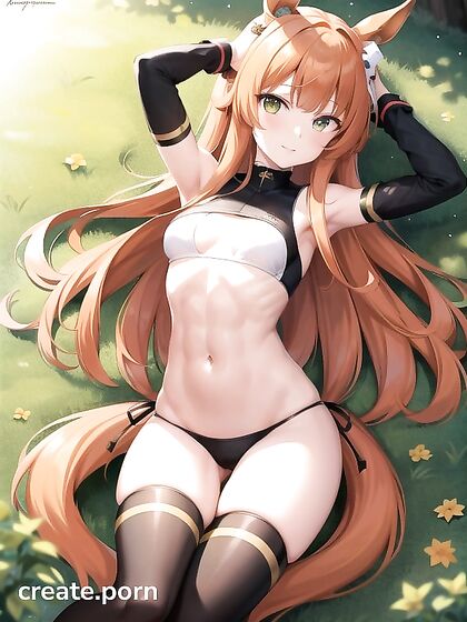 Tiny 18+ Breasts and Petite Ass with Mesmerizing Green Eyes in Steamy Hentai AI Image
