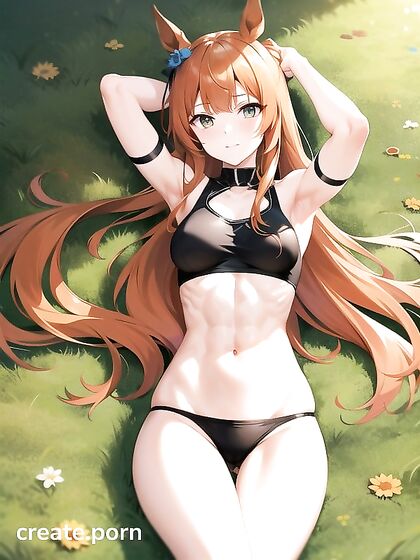 Tiny 18+ Tits and Petite Ass with Cute Horse Ears in Seductive Hentai AI Image