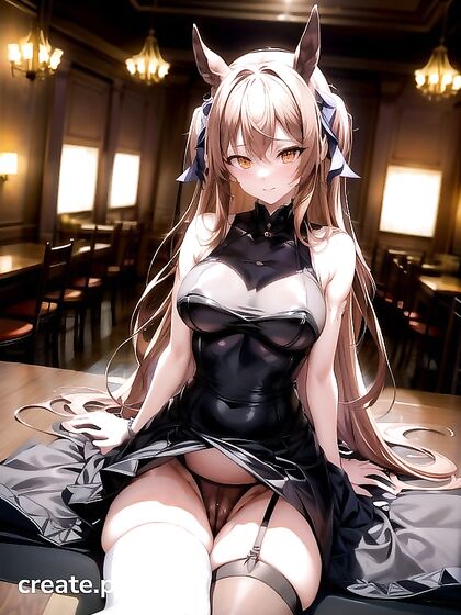 Harem Fantasy with Long Haired Beauties in Seductive Game CG Hentai AI Image