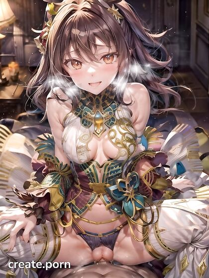 Long-Haired Beauty Lets Loose at the Horny Party for Wild Hentai Fun