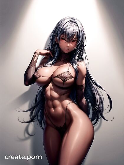 Ultra-Detailed Topless Beauty in Fishnets for Steamy Hentai Pleasure