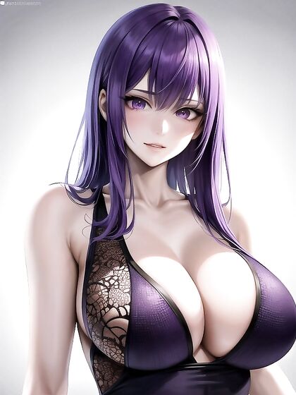 Realistic Hair and Seductive Purple Eyes Star in Mesmerizing Hentai Masterpiece