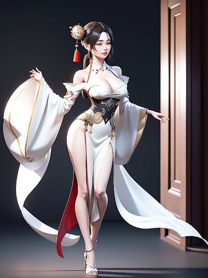 Wide-Hipped Beauty in Hanfu Gets Pleasured with Bare Feet in Hentai Fantasy