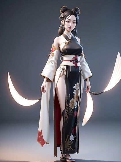 Bare-Footed Beauty in Traditional Hanfu Delves into Seductive Hentai Fantasies