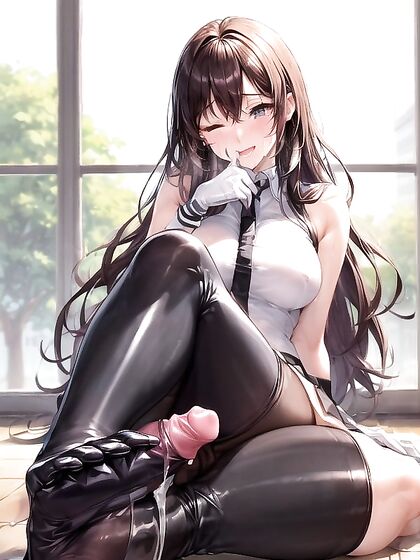 Embarrassed 18-Year-Old in Skirt Exploring Hentai Desires